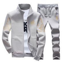 Load image into Gallery viewer, Men&#39;s Sportswear Sets 2019 Spring Autumn Male Casual Tracksuit Men 2 Piece Zipper Sweatshirt + Sweatpants Brand Track Suit Set