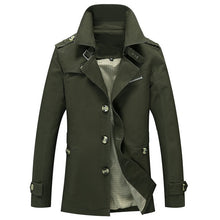 Load image into Gallery viewer, BOLUBAO Fashion Brand Men Trench Coats Autumn Winter Solid Color Slim Fit Mens Trench Jackets New Casual Trench Jacket Male
