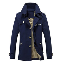 Load image into Gallery viewer, BOLUBAO Fashion Brand Men Trench Coats Autumn Winter Solid Color Slim Fit Mens Trench Jackets New Casual Trench Jacket Male