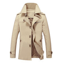 Load image into Gallery viewer, BOLUBAO Fashion Brand Men Trench Coats Autumn Winter Solid Color Slim Fit Mens Trench Jackets New Casual Trench Jacket Male