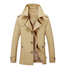 Load image into Gallery viewer, BOLUBAO Fashion Brand Men Trench Coats Autumn Winter Solid Color Slim Fit Mens Trench Jackets New Casual Trench Jacket Male