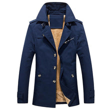 Load image into Gallery viewer, BOLUBAO Fashion Brand Men Trench Coats Autumn Winter Solid Color Slim Fit Mens Trench Jackets New Casual Trench Jacket Male