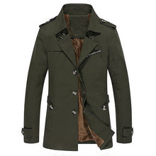 Load image into Gallery viewer, BOLUBAO Fashion Brand Men Trench Coats Autumn Winter Solid Color Slim Fit Mens Trench Jackets New Casual Trench Jacket Male