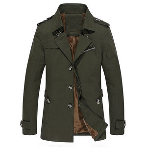 BOLUBAO Fashion Brand Men Trench Coats Autumn Winter Solid Color Slim Fit Mens Trench Jackets New Casual Trench Jacket Male