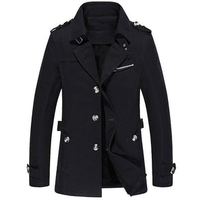 BOLUBAO Fashion Brand Men Trench Coats Autumn Winter Solid Color Slim Fit Mens Trench Jackets New Casual Trench Jacket Male