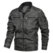 Load image into Gallery viewer, 2019 New winter pilot leather bomber jacket men military autumn Leisure flight faux jacket male coat plus size Hot Motorcycle PU
