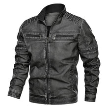 Load image into Gallery viewer, 2019 New winter pilot leather bomber jacket men military autumn Leisure flight faux jacket male coat plus size Hot Motorcycle PU