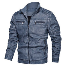 Load image into Gallery viewer, 2019 New winter pilot leather bomber jacket men military autumn Leisure flight faux jacket male coat plus size Hot Motorcycle PU